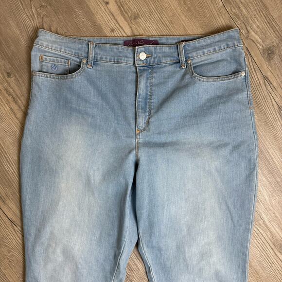 Gloria Vanderbilt Amanda Jeans Women’s 18 Skinny Stretch Boho - Picture 12 of 12